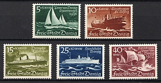 1938 Danzig Gdansk, Germany, Complete Set