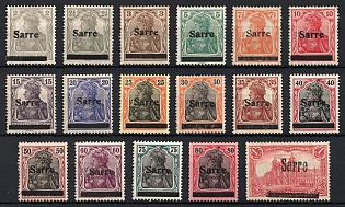 1920 Saar, Germany, Complete Set