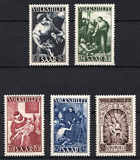 1949 Saar, Germany, Complete Set