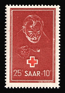 1950 25f+10f, Saar, Germany, Complete Set