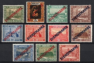 1922/24 Saar, Germany, Official Stamps