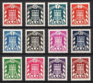 1949 Saar, Germany, Official Stamps, Complete Set