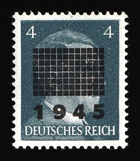 1945 4pf Netzschkau-Reichenbach (Saxony), Germany Local Post, Signed