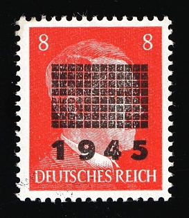1945 8pf Netzschkau-Reichenbach (Saxony), Germany Local Post, Signed