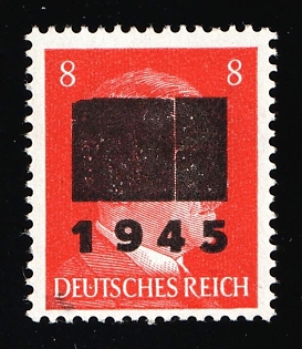 1945 8pf Netzschkau-Reichenbach (Saxony), Germany Local Post, Signed