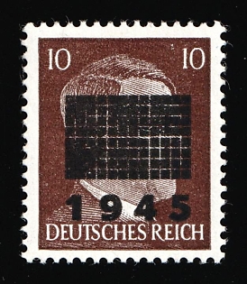 1945 10pf Netzschkau-Reichenbach (Saxony), Germany Local Post, Signed