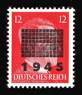 1945 12pf Netzschkau-Reichenbach (Saxony), Germany Local Post, Signed