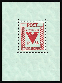 1946 Storkow (Mark), Germany Local Post, Souvenir Sheet