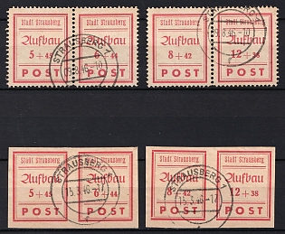 1946 Strausberg (Berlin), Germany Local Post, Se-tenants