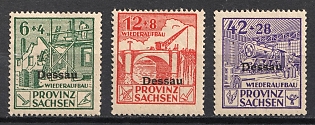 1946 Dessau, Germany Local Post, Unofficial Issue, Complete Set