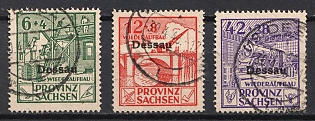 1946 Dessau, Germany Local Post, Unofficial Issue, Complete Set