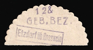1948 12pf Etzdorf (Rosswein), Germany Local Post, Unofficial Issue, Signed