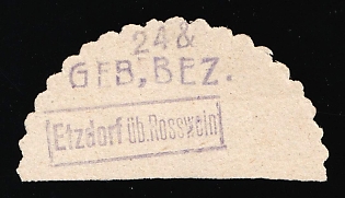 1948 24pf Etzdorf (Rosswein), Germany Local Post, Unofficial Issue, Signed