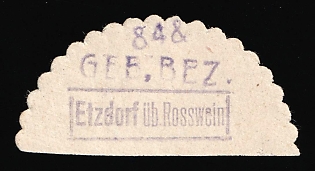 1948 84pf Etzdorf (Rosswein), Germany Local Post, Unofficial Issue
