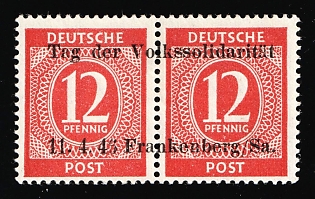1946 Frankenberg (Saxony), Germany Local Post, Unofficial Issue, Signed