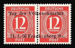 1946 Frankenberg (Saxony), Germany Local Post, Unofficial Issue, Signed
