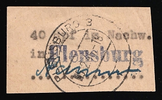 1945 40pf Flensburg, Germany Local Post
