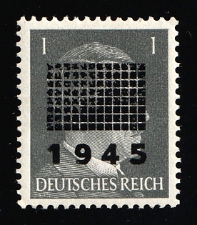 1945 1pf Netzschkau-Reichenbach (Saxony), Germany Local Post