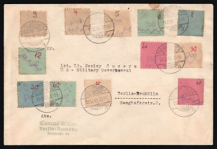 1945 (11 Dec) Grossraschen, Germany Local Post, Cover from Grossraschen to Berlin franked with complete set of 3pf - 60pf