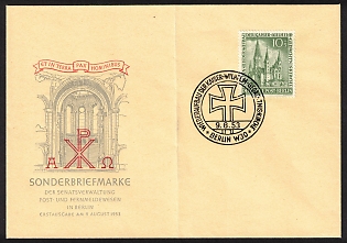1953 10Pf+ 5Pf Berlin, Germany, Official First Day Cover