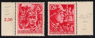 1945 Last Stamps of Third Reich, Complete Set, Margins, Germany