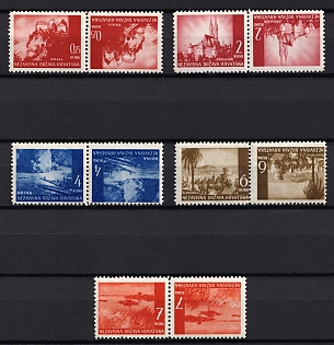 1941 Croatia, NDH, Pairs Tete-beches