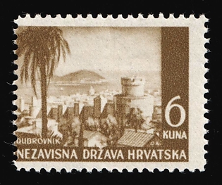 1941 Croatia, NDH, SHIFTED Perforation, Print Error
