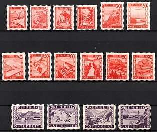 1947 Republic of Austria, Complete Set