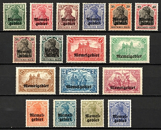 1920 Memel, Germany, Complete Set