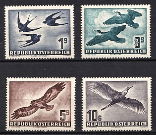 1953 Republic of Austria, Airmail, Complete Set