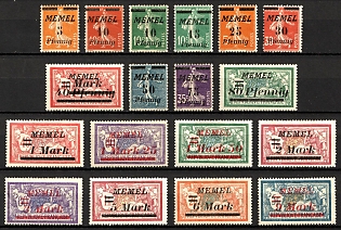 1922 Memel, Germany, Complete Set