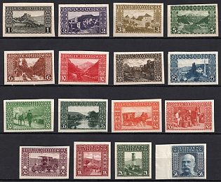 1906 Bosnia and Herzegovina, Austria-Hungary Administration, Imperforate, Complete Set