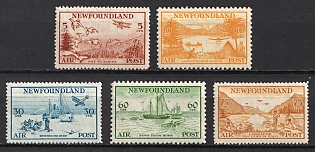 1933 Newfoundland, Canada, Airmail, Complete Set