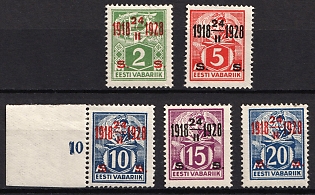 1928 Estonia, Complete Set
