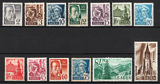 1947 Baden, French Zone of Occupation, Germany, Complete Set