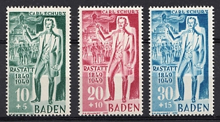 1949 Baden, French Zone of Occupation, Germany, Complete Set