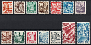 1948 Wurttemberg-Hohenzollen, French Zone of Occupation, Germany, Complete Set