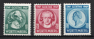 1949 Wurttemberg-Hohenzollen, French Zone of Occupation, Germany, Complete Set