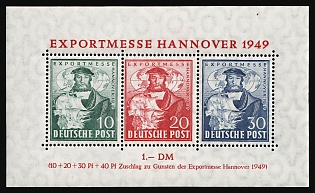 1949 British and American Zones of Occupation, Germany, Souvenir Sheet