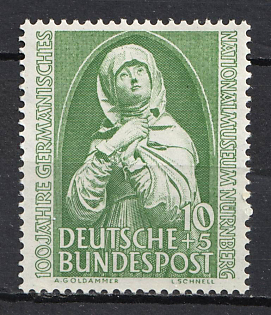 1952 10pf German Federal Republic, Germany