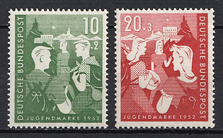 1952 German Federal Republic, Germany, Complete Set