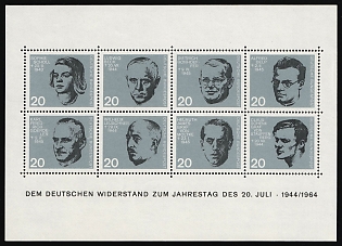 1964 German Federal Republic, Germany, Souvenir Sheet