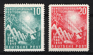 1949 German Federal Republic, Germany, Complete Set
