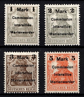 1920 Joining of Marienwerder, Germany, Complete Set