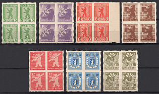 1945 Berlin and Brandenburg, Zone of Occupation, Germany, Blocks of Four