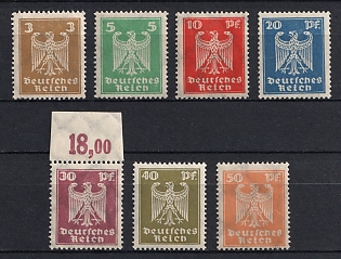 1924 Weimar Republic, Germany, Complete Set