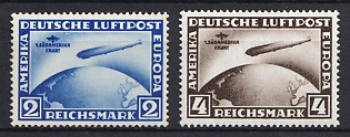 1930 Weimar Republic, Germany, Airmail, Complete Set, Signed
