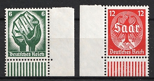1934 Third Reich, Germany, Complete Set, Corner Margins