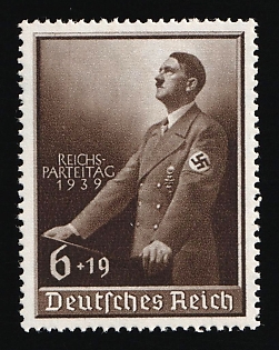 1939 6pf Third Reich, Germany, Complete Set