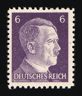 1944 6pf Anti-German Propaganda, Forgery of Hitler Issue